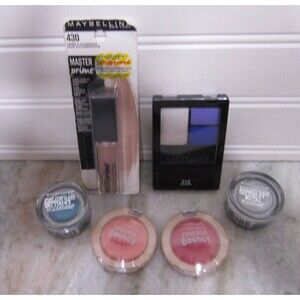 Maybelline Master Prime/Dream Dream Bouncy Blush/Eyeshadow Palette Lot of 6 NEW